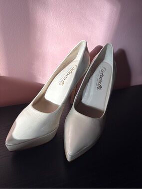 L'INTERVALLE Women's Cream Pointed-Toe Stiletto Pumps